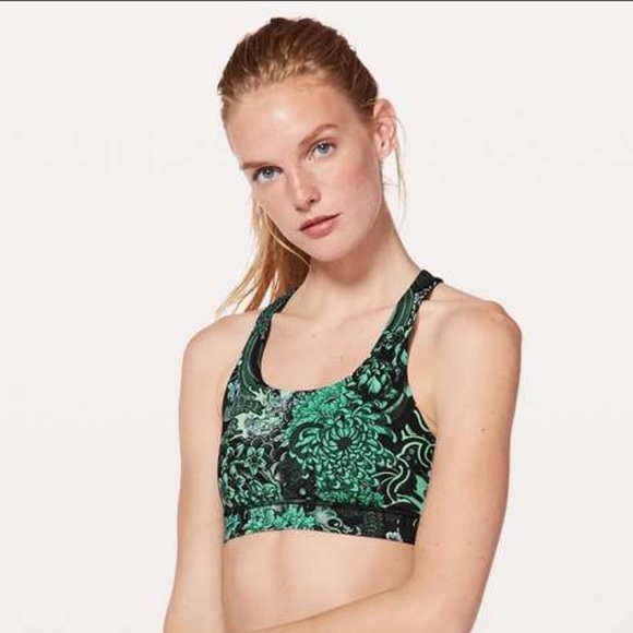 lululemon athletica Other - Lululemon Time To Sweat Bra Memoir Multi Green